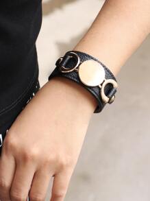 Pulsera con diseño redondo - Negro - Ver 2