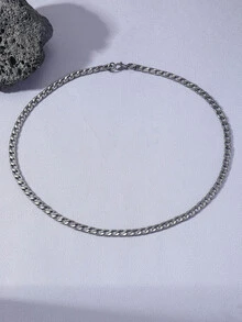 1 Miếng Nam Phong cách Công sở Dạng hình tròn Vòng cổ dây  , Chế tạo Của Mạ vàng Thau - Màu Đen Súng - Xem 3