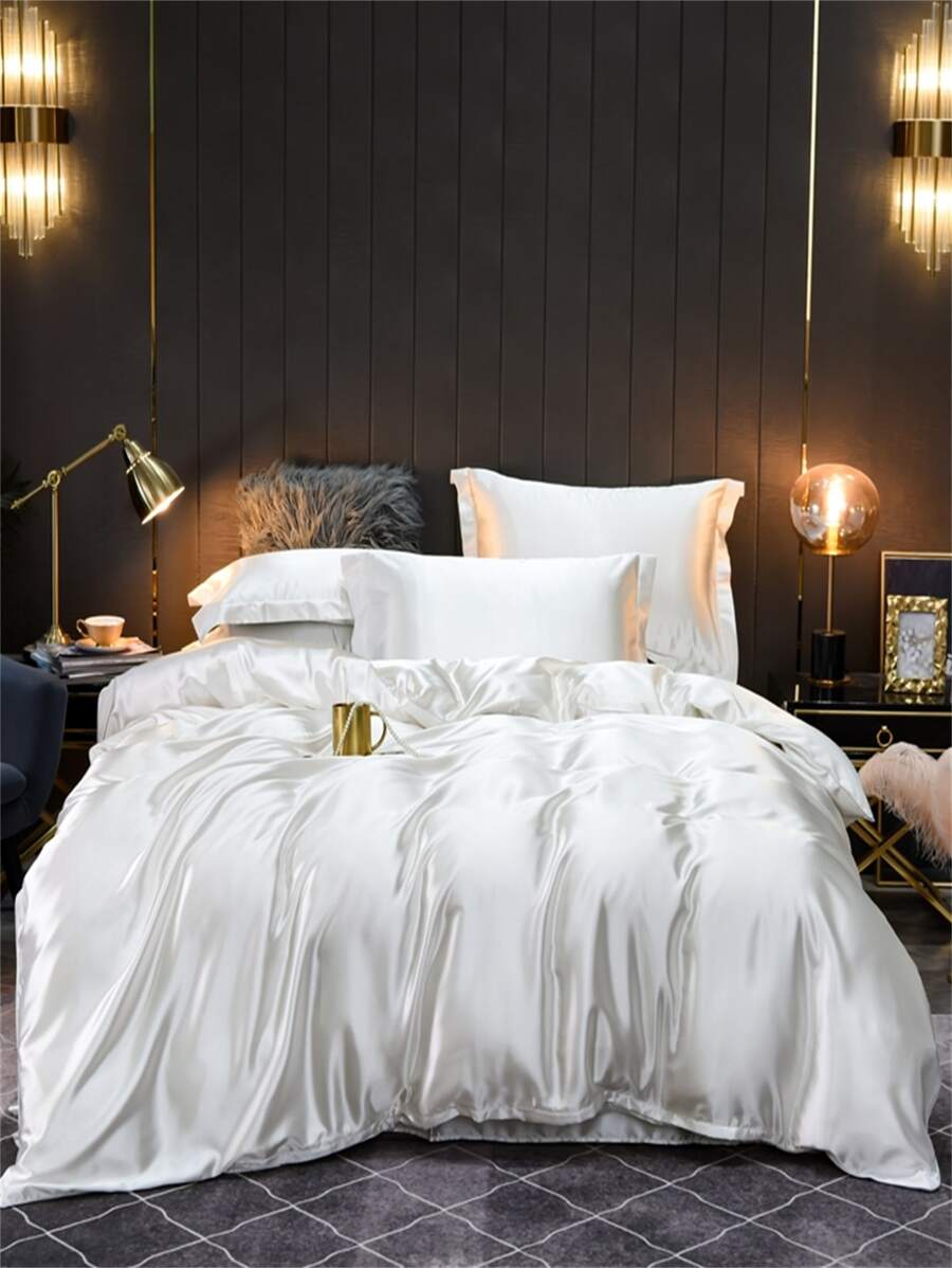 Bộ vỏ chăn cứng không có chất độn - trắng - Xem 1