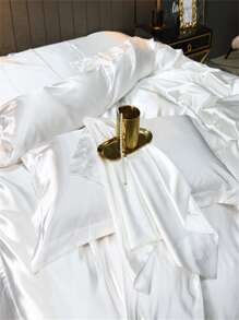 Bộ vỏ chăn cứng không có chất độn - trắng - Xem 7