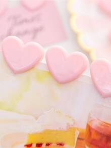 10入組素色心形活頁夾可愛多用途家庭學校辦公室活頁夾 - 粉色 - 查看 4