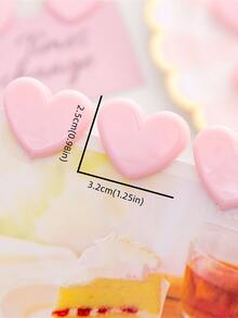 10入組素色心形活頁夾可愛多用途家庭學校辦公室活頁夾 - 粉色 - 查看 5