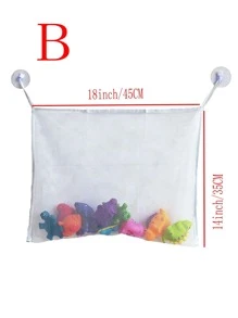 1 bucată geantă de depozitare pentru jucării pentru copii din poliamidă, suport pentru jucării din plasă agățată pentru copii, baie