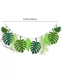 10pcs/Pack Leaf Pennant Flag, Minimalist Fashion Casual Everyday Use