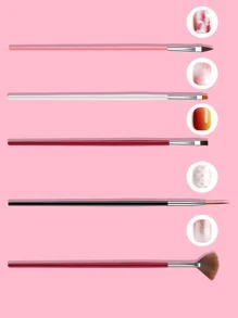 Nail Art Brushes Set,15 PCS Gel Nail Art Painting Kit Brushes, Flower Drawing Pen Gel Nail Polish Painting Brushes Nail Art Pens Kit Manicure Nail Art Polish Pen Tool,For Home Use and Professional Nail Salon - Multicolor - View 3