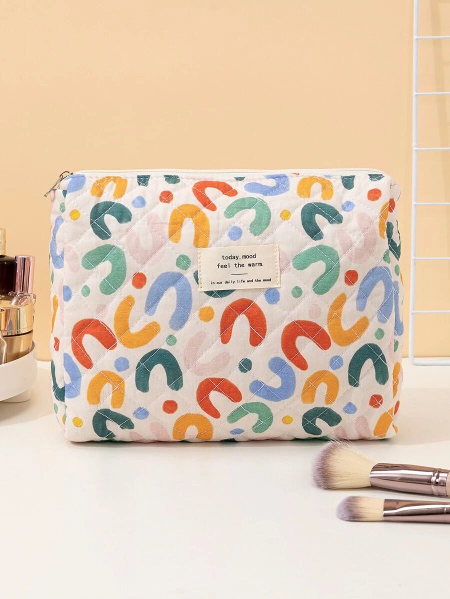 1个波点大容量化妆包 Y2K美学化妆包 化妆袋 护肤包 洗漱包 收纳袋，旅行必备 邮轮必备 宿舍必备，婚礼伴娘礼物，妈妈礼物，生日礼物，送给朋友和老师的礼物，家居装饰，浴室客厅卧室装饰，浴室收纳，珠宝收纳，唇油收纳，指甲油收纳，化妆品收纳，化妆包，女士礼物，圣诞礼物，女士礼物创意 - 彩色 - 查看 1