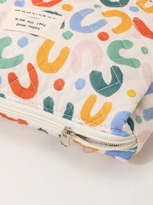 1个波点大容量化妆包 Y2K美学化妆包 化妆袋 护肤包 洗漱包 收纳袋，旅行必备 邮轮必备 宿舍必备，婚礼伴娘礼物，妈妈礼物，生日礼物，送给朋友和老师的礼物，家居装饰，浴室客厅卧室装饰，浴室收纳，珠宝收纳，唇油收纳，指甲油收纳，化妆品收纳，化妆包，女士礼物，圣诞礼物，女士礼物创意 - 彩色 - 查看 2