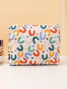 1个波点大容量化妆包 Y2K美学化妆包 化妆袋 护肤包 洗漱包 收纳袋，旅行必备 邮轮必备 宿舍必备，婚礼伴娘礼物，妈妈礼物，生日礼物，送给朋友和老师的礼物，家居装饰，浴室客厅卧室装饰，浴室收纳，珠宝收纳，唇油收纳，指甲油收纳，化妆品收纳，化妆包，女士礼物，圣诞礼物，女士礼物创意 - 彩色 - 查看 5