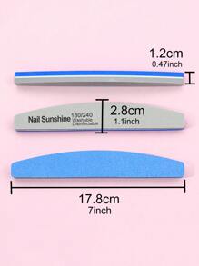 NailSunshine 5件套随机指甲抛光块打磨海绵指甲抛光器专业美甲工具，适用于亚克力指甲护理，打造最佳自然指甲护理效果，美甲用品，美甲工具，美甲艺术工具，返校季，美甲，美甲工具，适用于贴片指甲 - 彩色 - 查看 8
