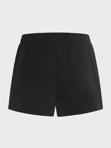 SHEIN Conjunto de pijama con camiseta sin mangas y pantalones cortos para hombre - Negro - Ver 5