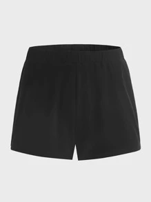 SHEIN Conjunto de pijama con camiseta sin mangas y pantalones cortos para hombre - Negro - Ver 7