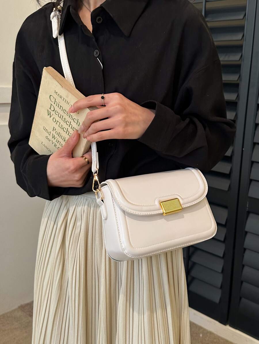 Túi Crossbody Nữ màu trơn - Màu be - Xem 1
