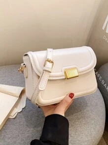 Túi Crossbody Nữ màu trơn - Màu be - Xem 2