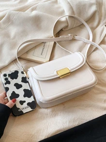 Túi Crossbody Nữ màu trơn - Màu be - Xem 5