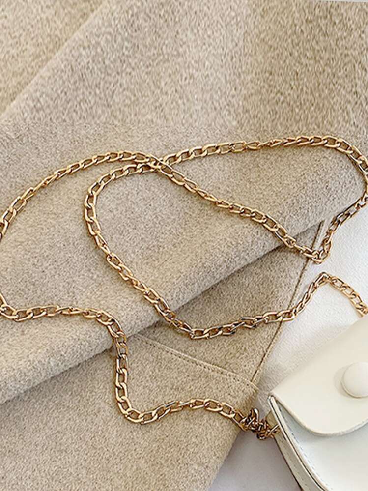 1 chiếc túi đeo vai bằng da PU thời trang cho trẻ em, túi xách nhỏ xinh xắn cho bé gái, túi đeo chéo công chúa dễ thương - trắng - Xem 6