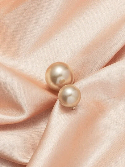 1pc Elegant Faux Pearl Decor Brooch For Women For Daily Decoration