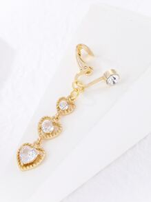 1 Nhẫn Đồng Trang Trí Đính Đá Quyến Rũ Vòng Bụng Cho Nữ Dự Tiệc - Nhiều màu - Xem 2