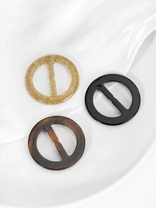5入組女士圓形休閒扣飾適用於裝飾用品 - 彩色 - 查看 2
