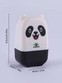 1 Con Lăn Thiết Kế Gấu Trúc, Tem Đa Năng Dễ Thương Cho Học Sinh - màu đen - Xem 4