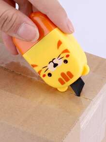 1 件卡通图案滚轮印章，简单多用途 DIY 家用滚轮印章，返校，学校用品