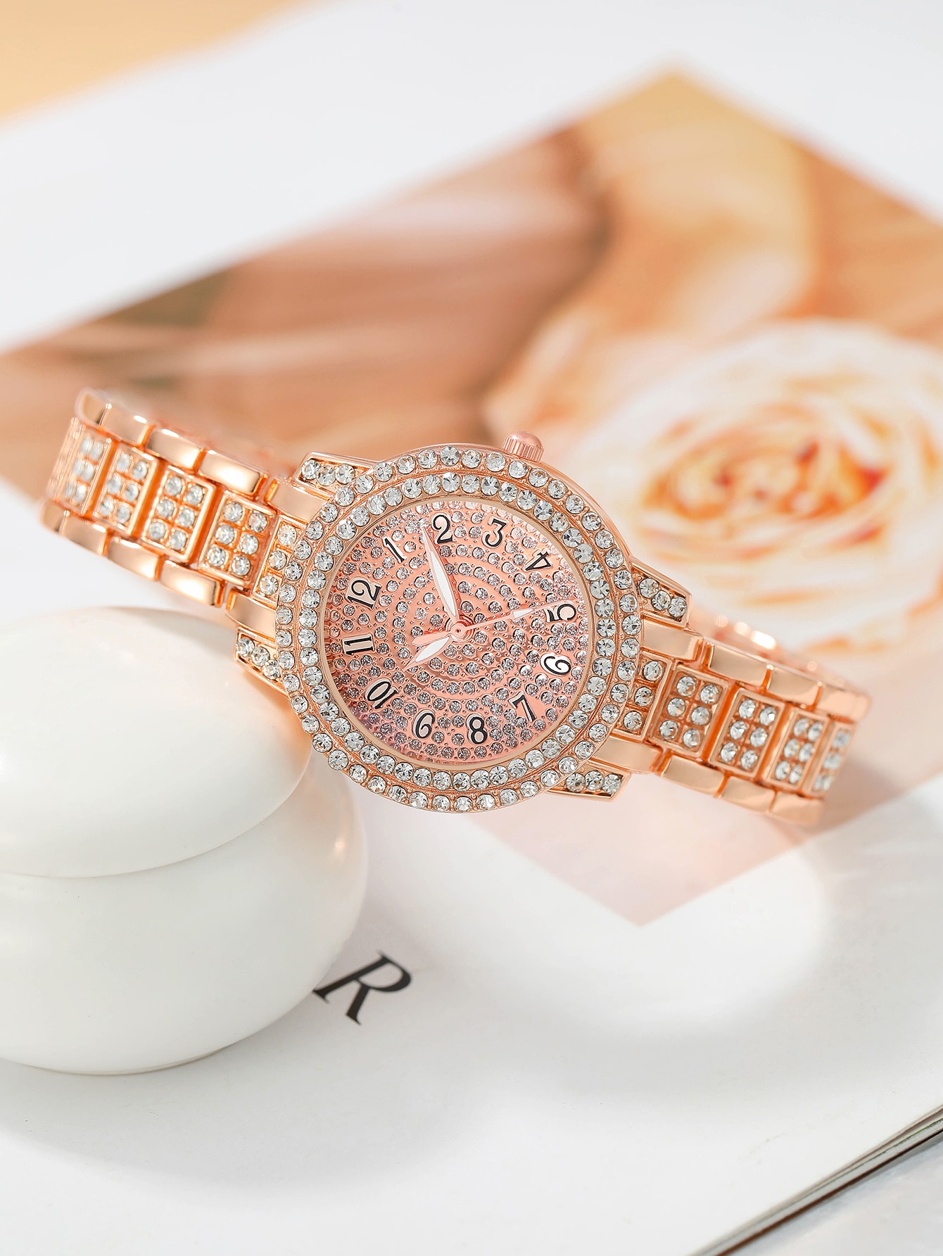 مجموعة ساعة يد نسائية عصرية كاجوال بعقارب رومانية...