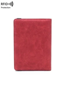 CHARM INFINITE 字母圖案護照套配行李牌 - 紅色 - 查看 2