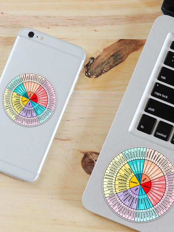 1pc Letter Graphic Laptop Protective Sticker SHEIN UK