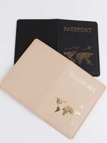 2 Piezas Estuche para Pasaporte con Gráfico de Letras Metálicas Porta Pasaporte Cartera para Pasaporte Útiles Escolares Cosas Escolares para la Escuela para Estudiantes Funda para Pasaporte para Viajes para Vuelo Accesorios de Viaje para el Regreso a la Escuela Bolsa para Pasaporte para Vacaciones para Mujeres y Hombres Esenciales de Viaje Bolsa para Pasaporte Esenciales para Crucero - Multicolor - Ver 3