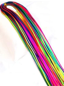 10入組女孩撞色時尚髮帶適用於頭髮裝飾用品