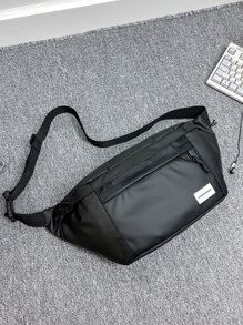 ZAOSHANGHAO 適合日常生活超大腰包PU貼片細節