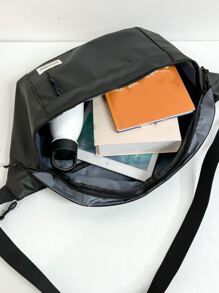 ZAOSHANGHAO 適合日常生活超大腰包PU貼片細節