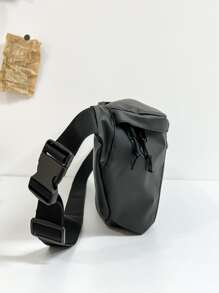 ZAOSHANGHAO 適合日常生活超大腰包PU貼片細節