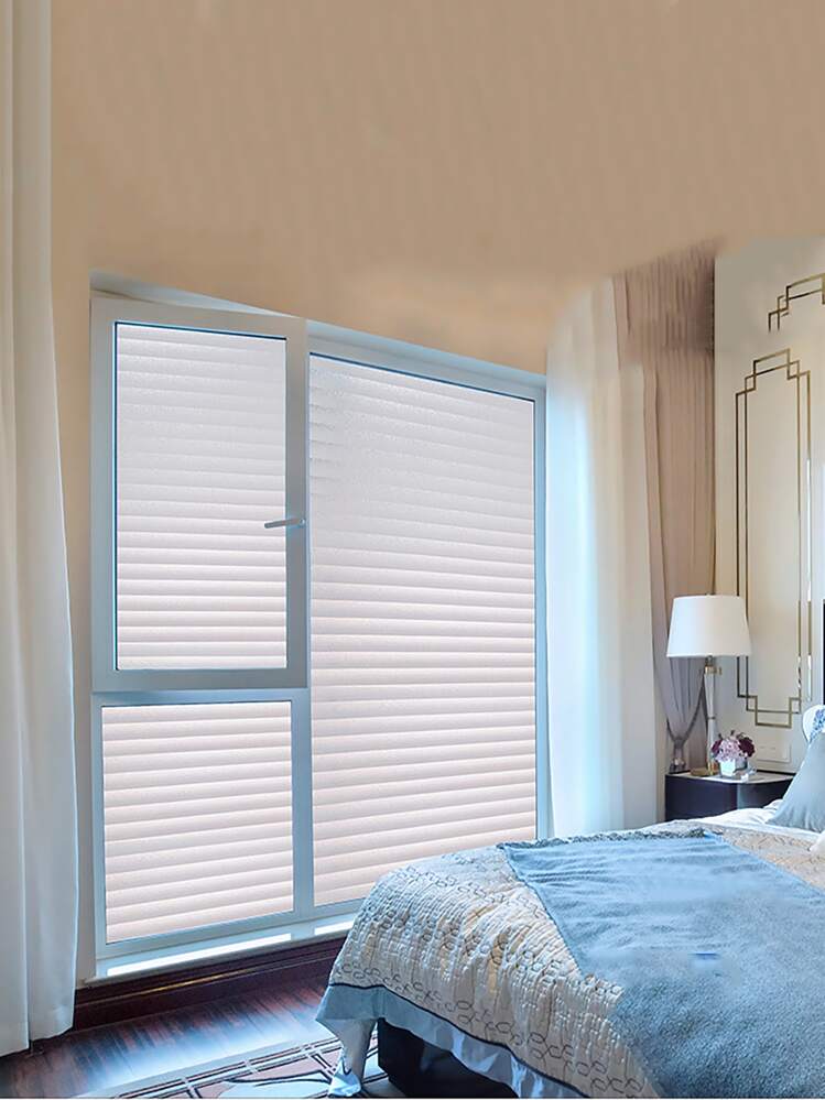 1roll Venetian Blind Design Window Sticker, Creative Clear PVC Window Decorative Sticker For Household - Clear - View 1