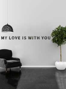 1 miếng dán tường hình chữ cái, miếng dán tường PMMA màu bạc dùng để trang trí nhà cửa, trang trí phòng, gương treo tường, gương cho phòng, trang trí phòng tắm, trang trí phòng khách - Bạc - Xem 4