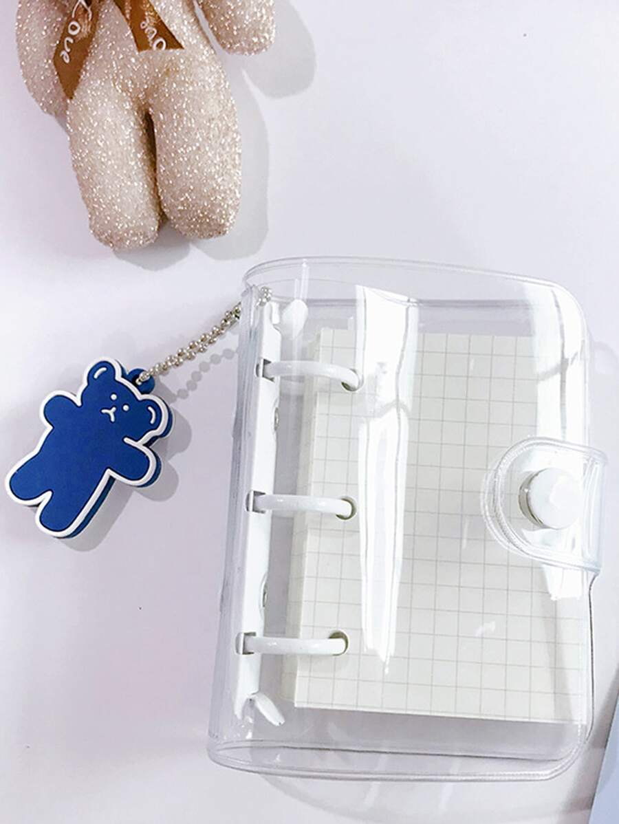 1 Máy Tính Xách Tay Trong Suốt Lá Rời, Máy Tính Xách Tay Mini Di Động Dễ Thương Dành Cho Học Sinh - trắng - Xem 1