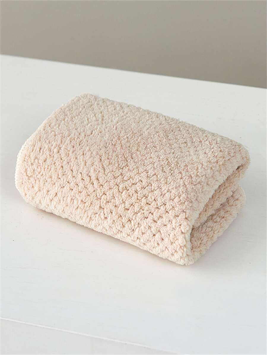 1 pieza Toalla de secado rápido con patrón a cuadros de piña de camello, decoración para el baño del hogar, de vuelta a la escuela para salón de belleza y baño del hogar - Camel - Ver 1