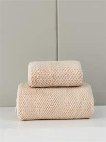 1 pieza Toalla de secado rápido con patrón a cuadros de piña de camello, decoración para el baño del hogar, de vuelta a la escuela para salón de belleza y baño del hogar - Camel - Ver 3