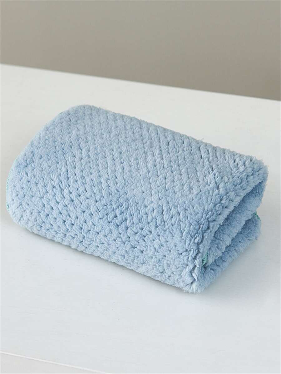 1 pieza Toalla de cara liso - Azul - Ver 1