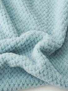 1 pieza Toalla de cara liso - Azul - Ver 4