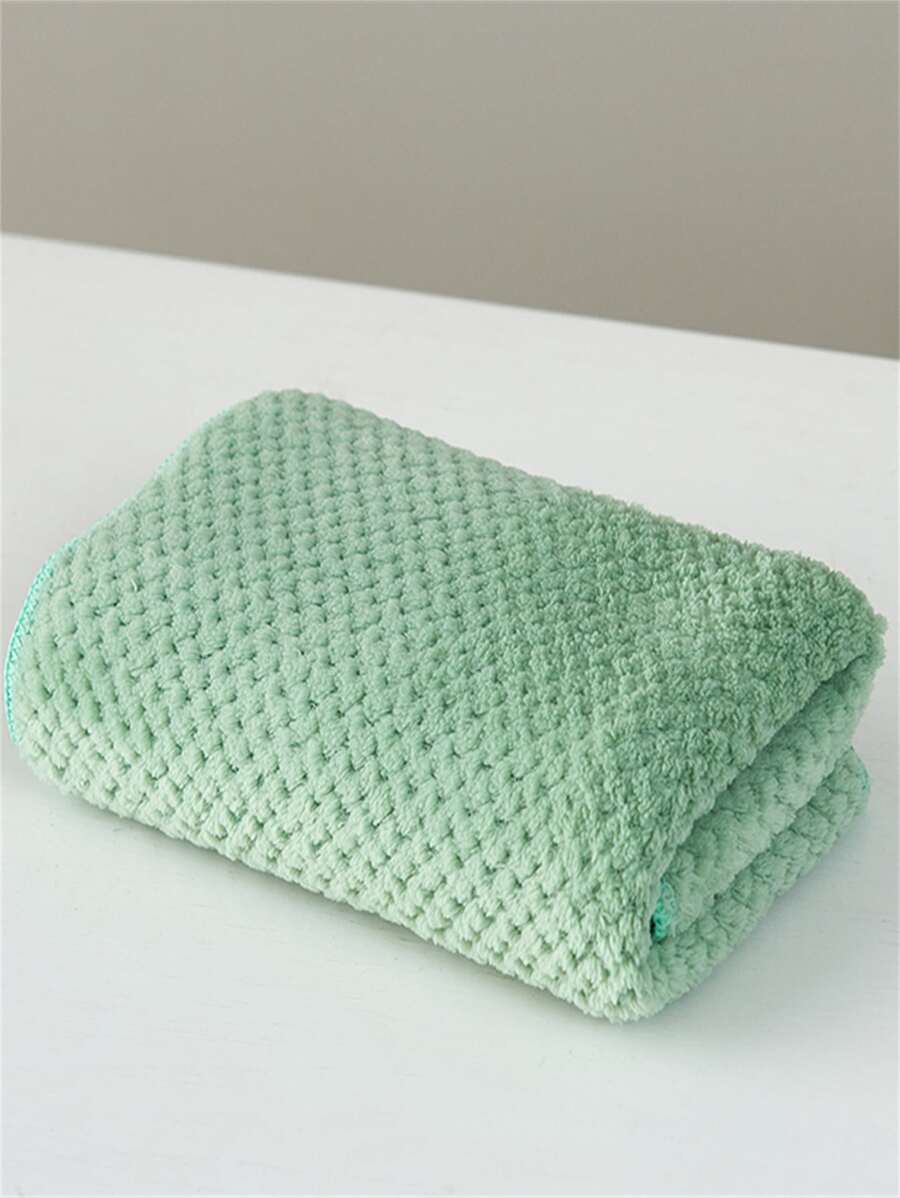 1 pieza Toalla unicolor - Verde - Ver 1