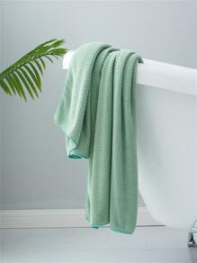 1 pieza Toalla unicolor - Verde - Ver 3