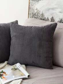 素色靠墊套不附帶墊芯 - 深灰色 - 查看 5