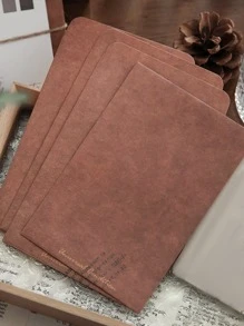 1pc Red Brown Paper Envelope, Vintage Literary Mailing Envelope For Birthday Gift - Rust Brown - View 2