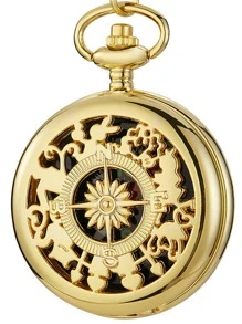 Đồng hồ đeo tay bỏ túi thạch anh cổ điển dành cho nam - Vàng - Xem 2