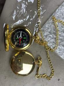 Đồng hồ đeo tay bỏ túi thạch anh cổ điển dành cho nam - Vàng - Xem 5