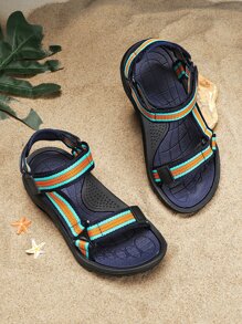 男孩撞色魔術貼運動運動戶外運動涼鞋 - 彩色 - 查看 3