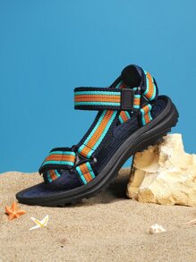 男孩撞色魔術貼運動運動戶外運動涼鞋 - 彩色 - 查看 4