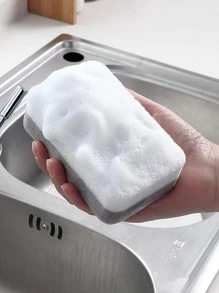 Esponjas para lavar platos, esponja gris de alta densidad, esponja de limpieza de cocina, bloque de estropajo para el hogar, 10 piezas - Multicolor - Ver 4