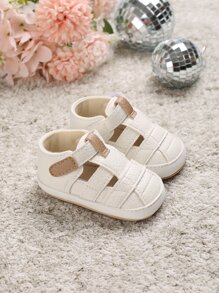 Mùa hè Đế mềm Em bé Dép xăng đan 0-1 Trắng Hợp thời Em bé Giày dép Đối với Con trai - trắng - Xem 3