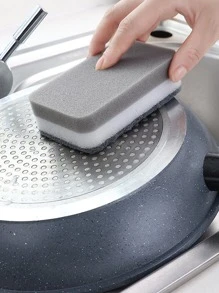 Esponjas para lavar platos, esponja gris de alta densidad, esponja de limpieza de cocina, bloque de estropajo para el hogar, 10 piezas - Multicolor - Ver 6